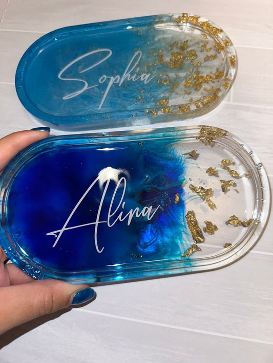 Handmade Resin Trinket Tray
